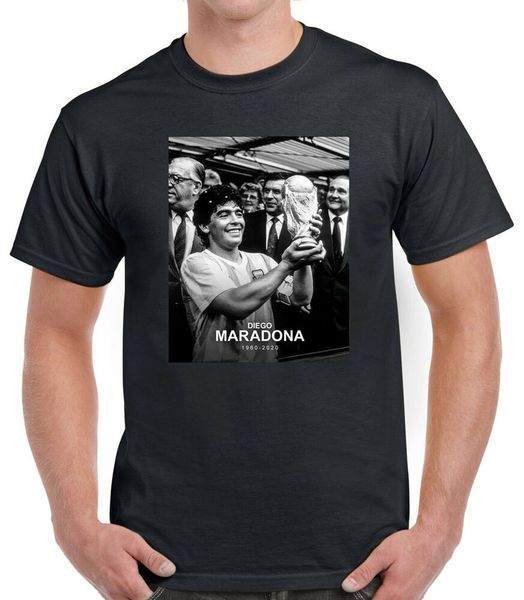 

rip legend diego maradona argentina footballer 1960-2020 t-shirt, White;black
