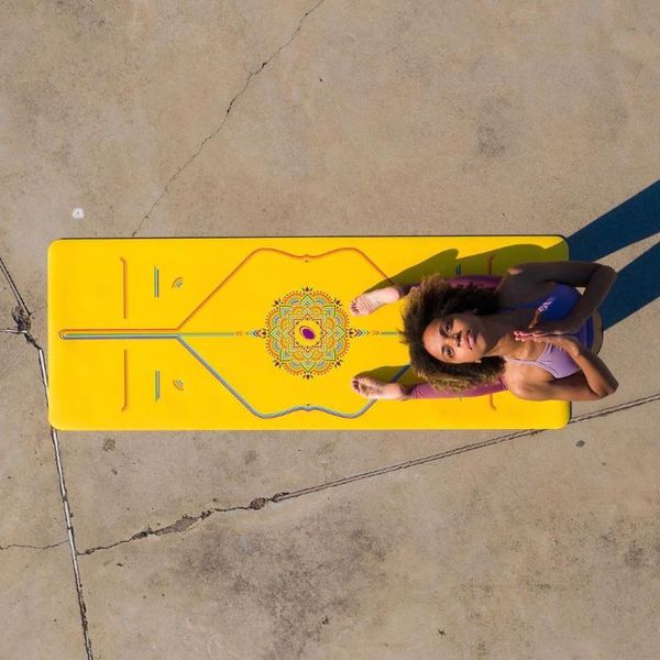 

yoga mats professional rainbow printed pu pilates