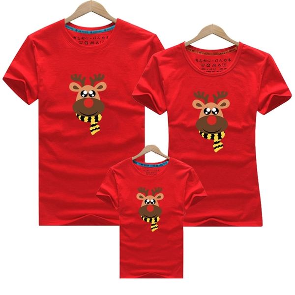 Sommer Mutter Tochter Kleidung Familie passende Outfits Weihnachten Mama und ich Look T-Shirt Vater Mutter Sohn Baby Kleidung 210417