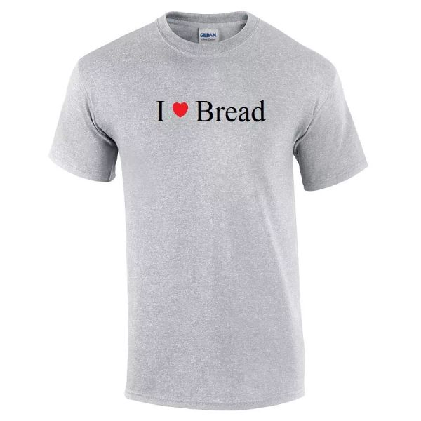 

i heart love bread mens t-shirt cotton shirt black white gray funny s - 5xl, White;black