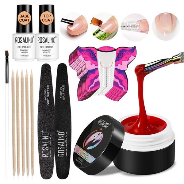 

nail art kits q1fb soak off uv builder gel polish with brush pen file set for nails decoration