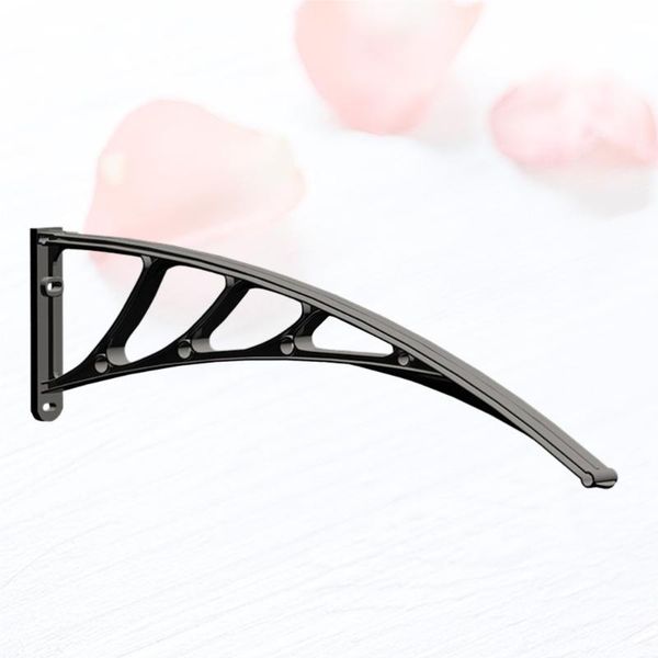 

outdoor balcony awning support bracket door window eaves holder - 3mm slot width (black) pads