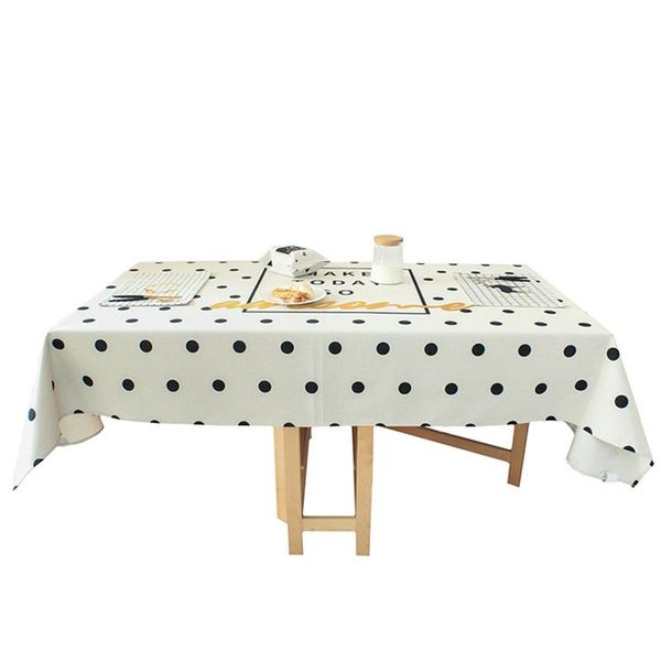 

rectangle cotton tablecloths table cloth dot dining decoration home textile supply