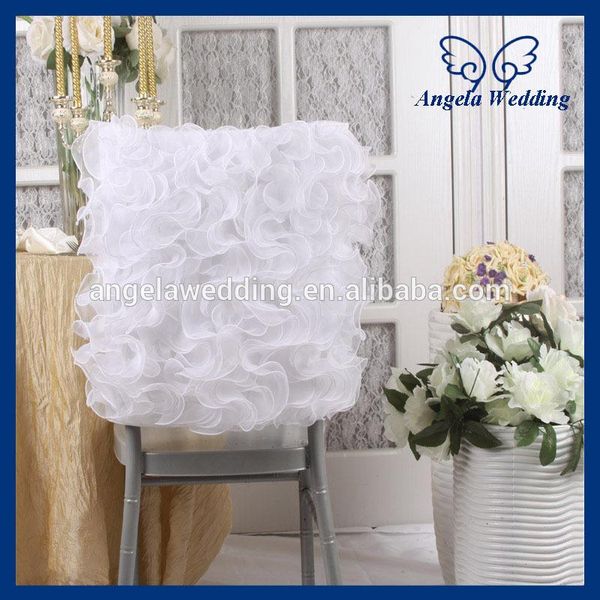 

chair covers ch008b wholesale fancy wedding double ruffles organza white cover