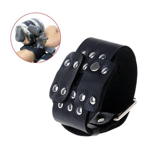

baitcasting reels wrist band fishing reel holder slings shooting fish catapult adjustable strap