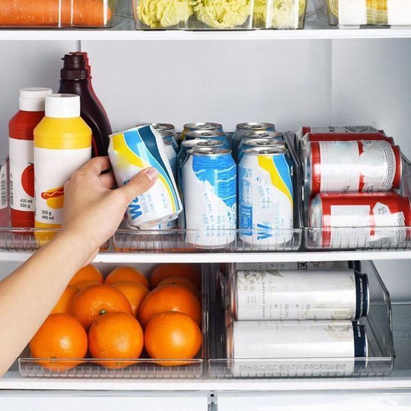 

storage bottles & jars plastic clear fridge organizer cabinet er box refrigerator drawer kitchen fruit supplies