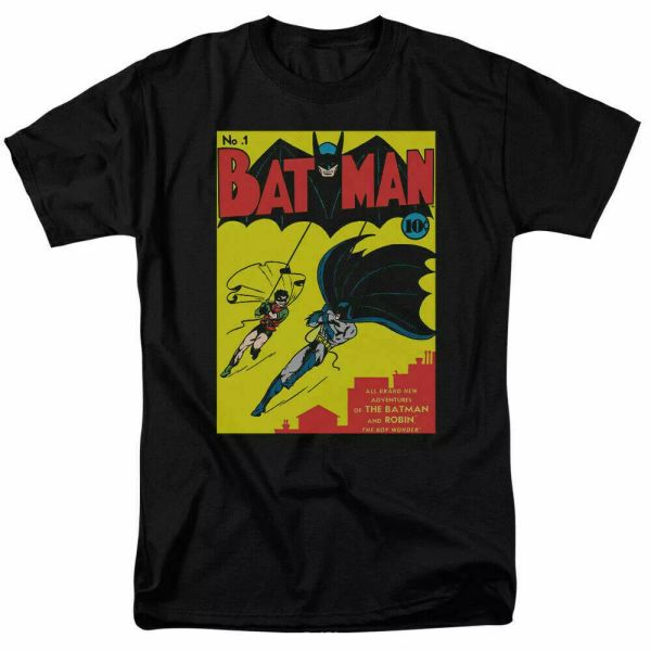 

batman first no. 1 t shirt robin licensed comic book tee black, White;black