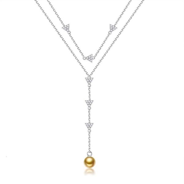 

silverhoo griekse ontwerp parel ketting s925 sterling zilver mode vrouw voor vriendin romantische anniversary gift, Silver