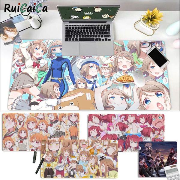 

mouse pads & wrist rests ruicaica love live anime 2021 rubber mat pad size for office long table kawaii desk teen girls bedroom