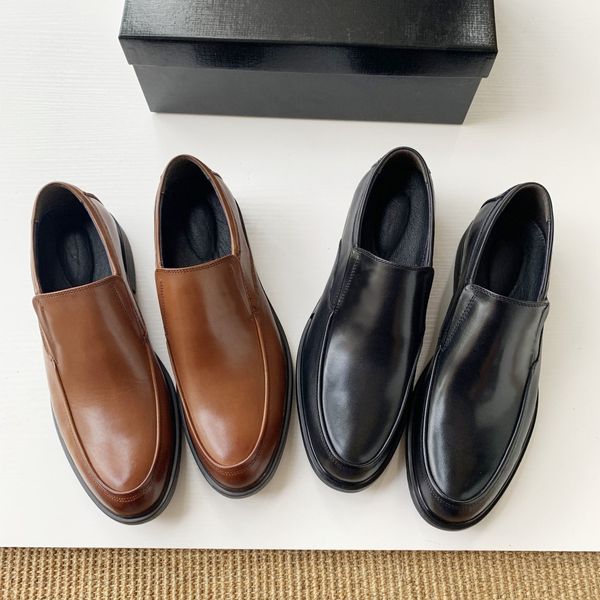 

lazy one foot suit men's busins shoes wedding work drs with leather, Black