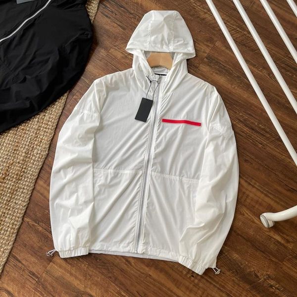 

women's jackets 2021 men's and sun protection jacket summer thin hooded pure color versatile casual fashion style couple, Black;brown