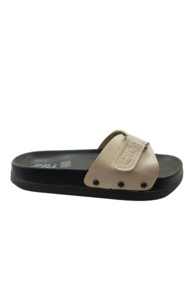 

slippers beige-black female