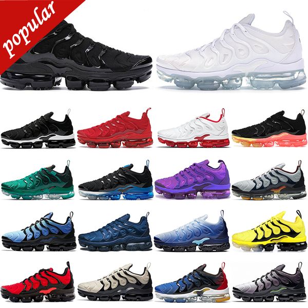 

original tn plus running shoes for men women triple black white cherry fresh atlanta hyper blue 0101 bred pure platinum mens trainers sport