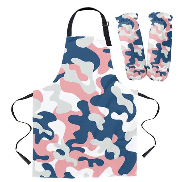 

aprons color camouflage abstract kitchen apron baking accessories sleeveless for men women home cleaning tools