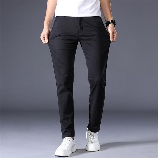 

7 color casual spring women pant autumn business fashion comfortable stretch cotton elastic pencil jeans trousers, Black