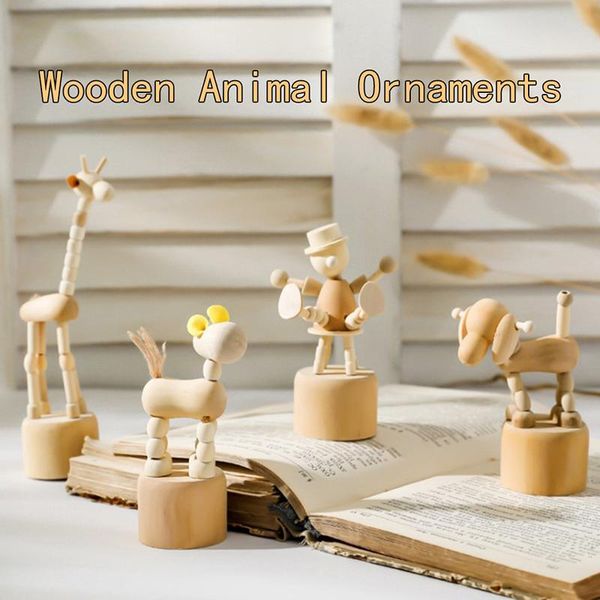 

decorative objects & figurines creative fashion cool wood animal ornaments tea shop fast shelf small fun decor
