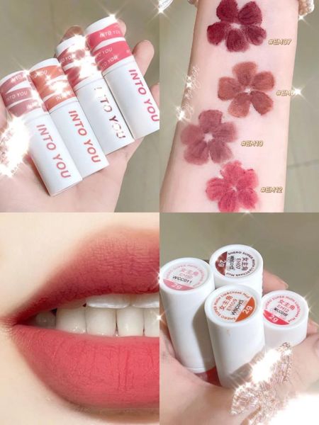 

lip gloss mud velvet matte long-lasting and waterproof liquid lipstick cheek dual use nude natural makeup