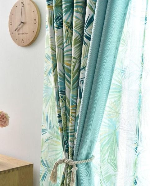 

curtain & drapes nordic color triangle imitation linen stitching curtains for living room bedroom blackout simple modern home decoration