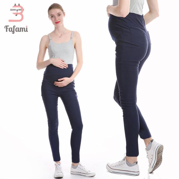 

maternity pencil pants for pregnant women skinny trousers pregnancy clothes clothing leggings bottoms, White