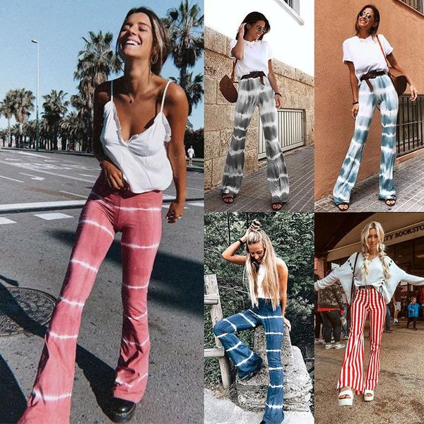 

women's pants & capris streetwear woman flare casual trouser gothic fashion sweat, Black;white