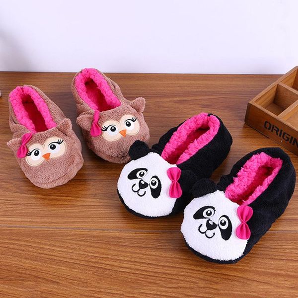 

slippers love animal home 2021 non-slip warm floor shoes women indoor cotton, Black