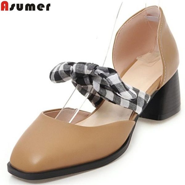 

dress shoes asumer fashion square toe shallow woman big size 34-43 heel pumps women casual high heels, Black