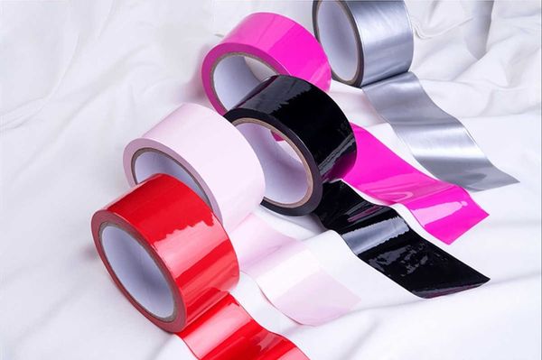 Estático Bondage Tape Anti-Stick Restrições de Cabelo Do Sexo Brinquedos Flirting para Casais Papel Jogar Adulto Jogos Erotic Toy BDSM Bondage P0822