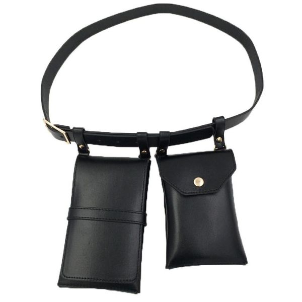 

women waist pack pu leather fanny luxury ladies belt bag crossbody bags