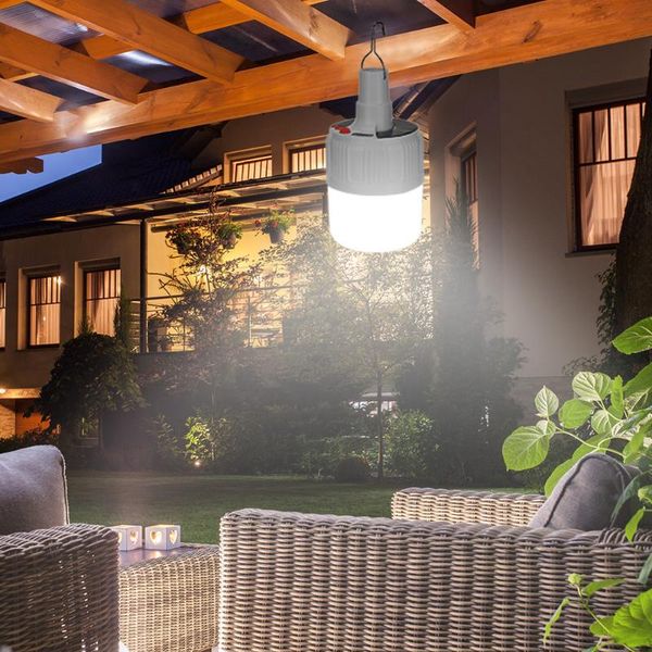 

portable lanterns solar led bulb lamp usb rechargeable emergency night market camping convenient for hiking outdoor activities