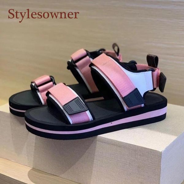

fashion casual leather round toe sandals summer 2021 comfortable women's shoes, Black