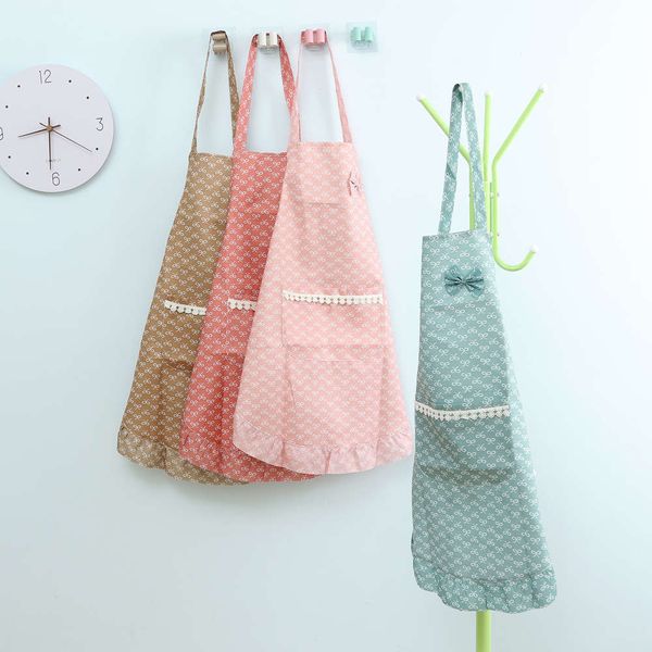 

korean fashion waterproof apron kitchen cooking apron lovely princess dress restaurant
