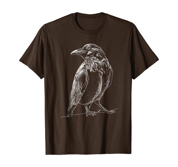 

Dot Work Crow Raven Bird Badass Illustration Art T shirt, Mainly pictures