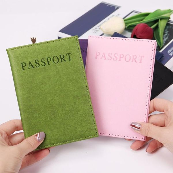 

storage bags 1pc fashion pu leather passport case comfortable dustproof for s id cards travel