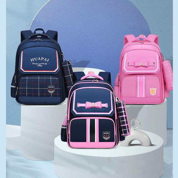 

backpack direct selling schoolbags for primary school students 1-2-6 grade spine protection british aristocratic fan student