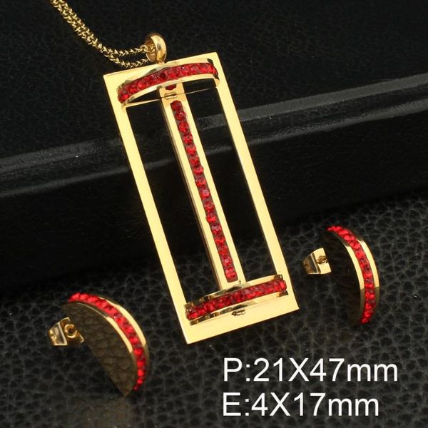 

earrings & necklace 3 gold colors stainless steel jewelry stud sets supernova sales for women sedzcgbc, Silver