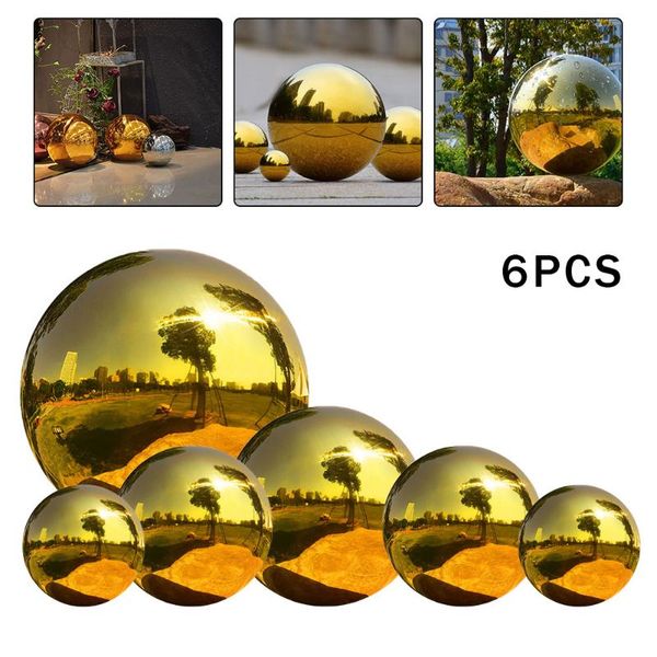 

gazing ball garden sphere mirror polished hollow stainless steel home ornament decoration novelty items