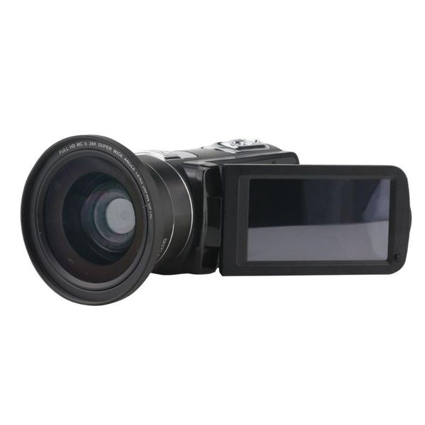 

camcorders wifi 3.0 lcd 24.0mp 18x camcorder camera full hd 1080p video digital zoom 270 rotation screen support microphone lens