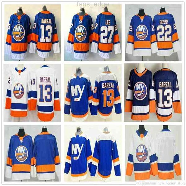 

96 2021 Reverse Retro New York Islanders #13 Mathew Barzal 22 Mike Bossy 27 Anders Lee Man Woman Kids Youth Blue White Stitched Hockey Jerseys, As picture men size s-xxxl