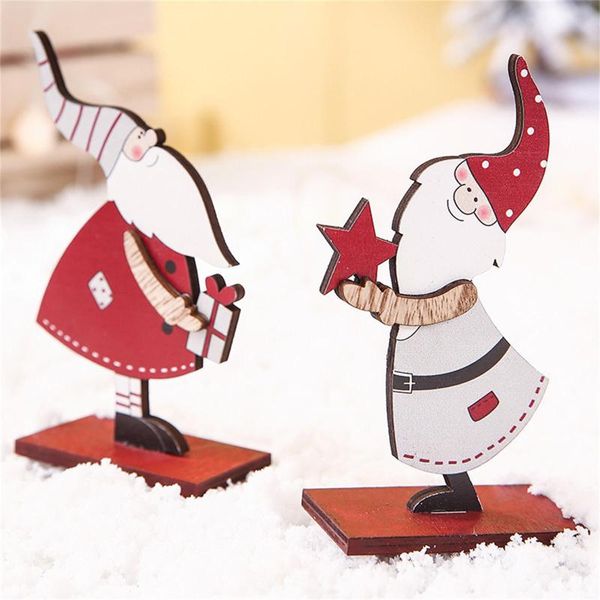 

christmas decorations wooden puzzle doll ornaments gifts for children 2021 navidad