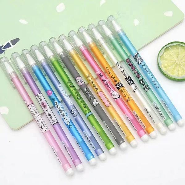 

erasable creative neutral pen 0.5mm easy cartoon needle tube heat elimination water students learn