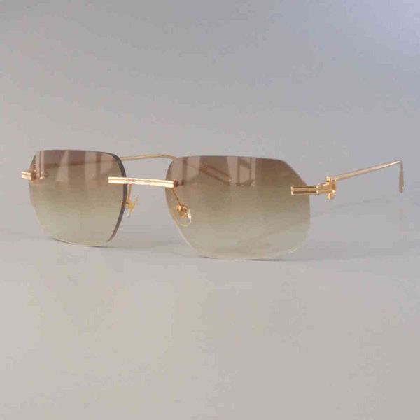 

factory outlet luxury rimless retro shades trendy sun vintage women clear gafas de sol frame rave festival, White;black
