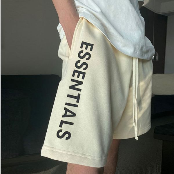 

korean slim trend shorts high street essentials double line men's fashion loose hanging crotch sports and leisure, White;black