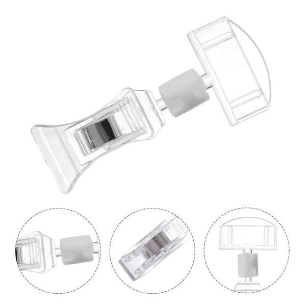 

frames 10pcs acrylic price tag clips mall advertising label racks simple display stand