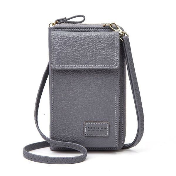 

2021 messenger mobile phone bag women's large capacity zero wallet vertical zipper one shoulder clip y866, Red;black