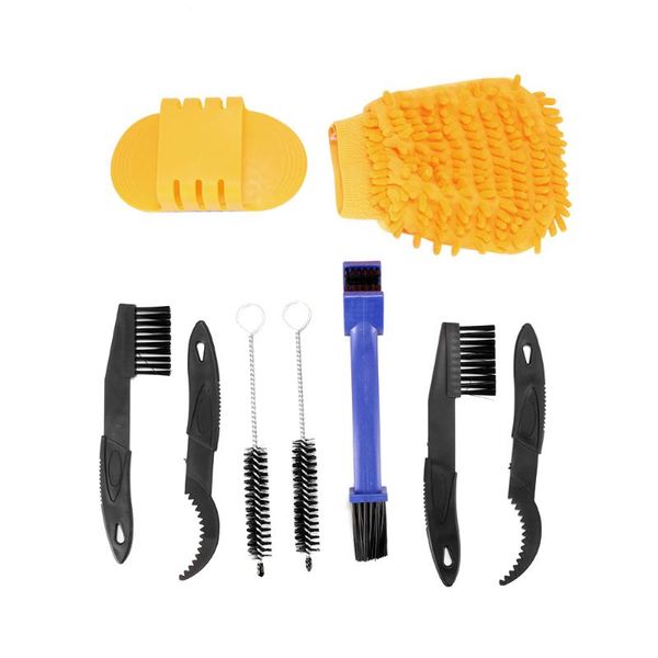 

tools bike cleaning kit bicycle chain cleaner clean tire brush road mtb cycling gloves kits tool repair