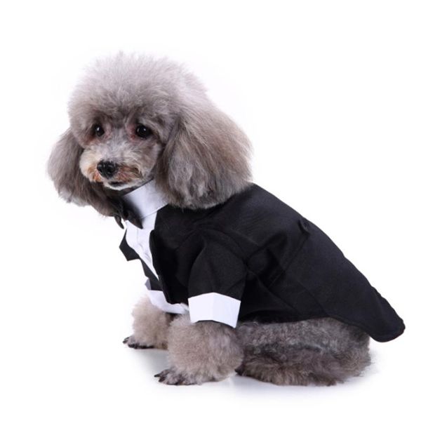 

dog apparel gentleman shirt puppy pet clothes costume fashion pets prince wedding formal tuxedo suit style for weddings cosplay