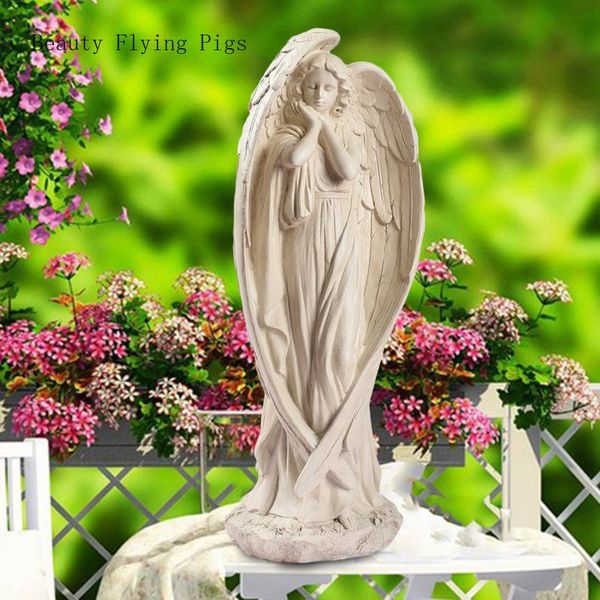 

decorative objects & figurines angel decoration resin crafts porch home deskwine cabinet painted high-grade garden forest