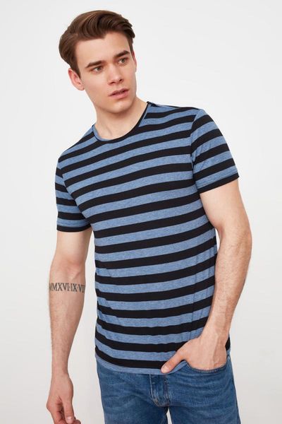 

men's t-shirts trendyol men 's regular fit cycling neck short-sleeve printed t-shirt tmnss21ts1692, White;black