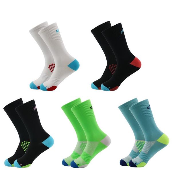 

professional brand cycling sport sock protect feet breathable wicking socks bicycles running sports, Black