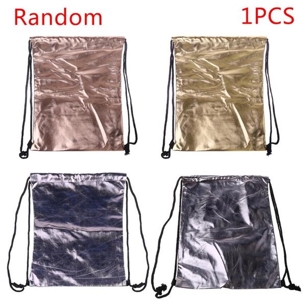 

school bags waterproof drawstring backpack bag pu leather women sport gym